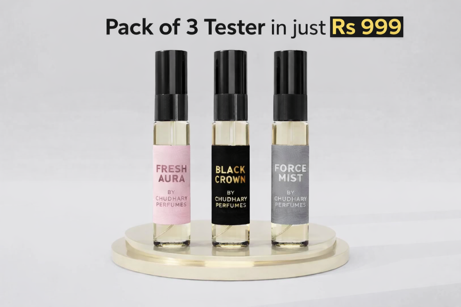 Pack of 3 Tester